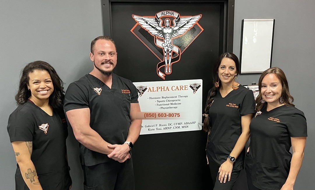 The Alpha Care team together at a Crestview community awards event